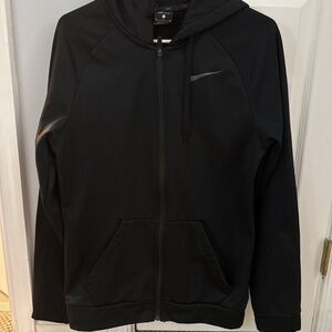 Nike Men's black zip up hoodie